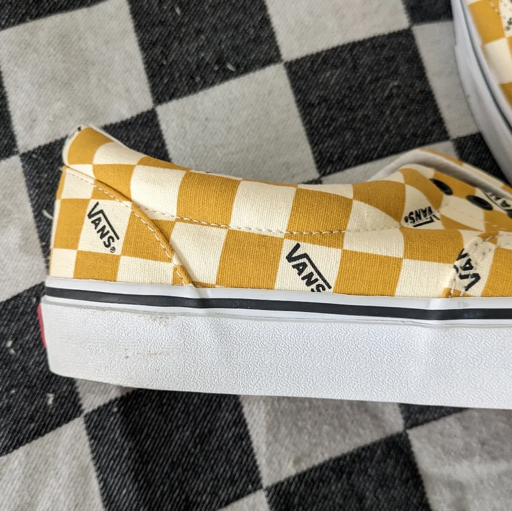 Vans Era Big Check Men 11.5 Yolk Yellow And White Classic 072026 - Picture 7 of 10